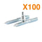100x Stud Screw M10 x 80mm - Wood