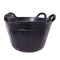 36 Litre Dean Hoist Bucket with 4 Handles - Black Tyre Rubber