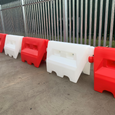 Safety Road Block Traffic Separator Barrier 1m long x 55cm high - Pallet Bundle of 11 x Red, 10 x White