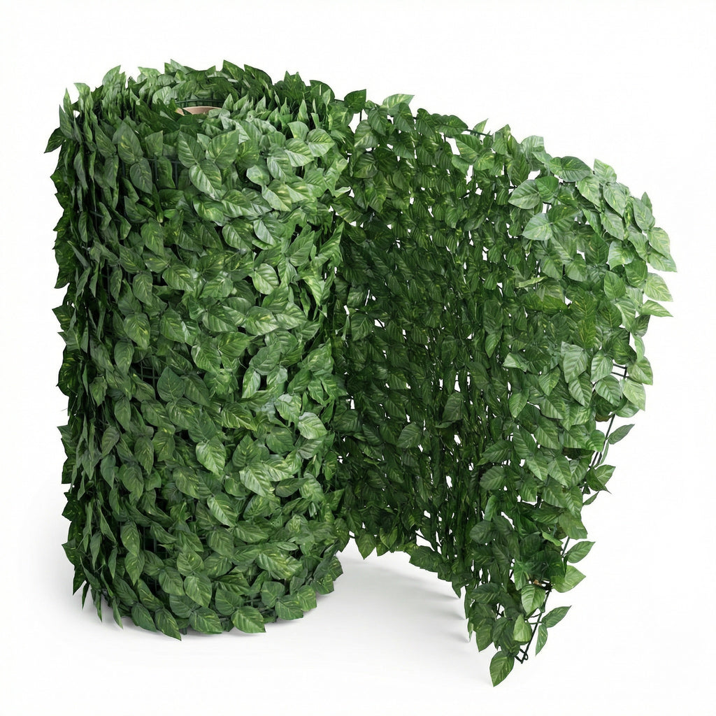 BIGBEN® Green Ivy Leaf Privacy Netting – 1m & 2m Heights, 3m & 5m