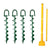 BIGBEN Heavy Duty Hurricane Ground Anchor & Driver - 4 Pack