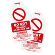 Tie Warning Tag - 50 Pack