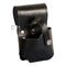 Black leather BIGBEN® Leather Tape Measure Holder with Stud Fastener and Tool Safety Anchor Point
