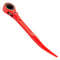 Double Sided Steel Flush Short Podger Ratchet in Red