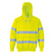 Hi-Vis Fleece Hoody, Yellow-HV-3273Y-S-Leachs