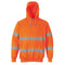 Hi-Vis Railtrack Fleece Hoody, Orange-HV-3273O-S-Leachs