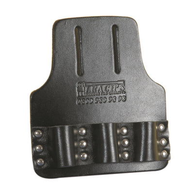 Leach’s Black Leather Triple Loop Spanner Frog