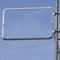 Scaffold Sign Frame installed on a scaffold