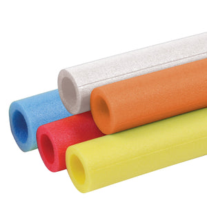 Various colours of scaffolding foam