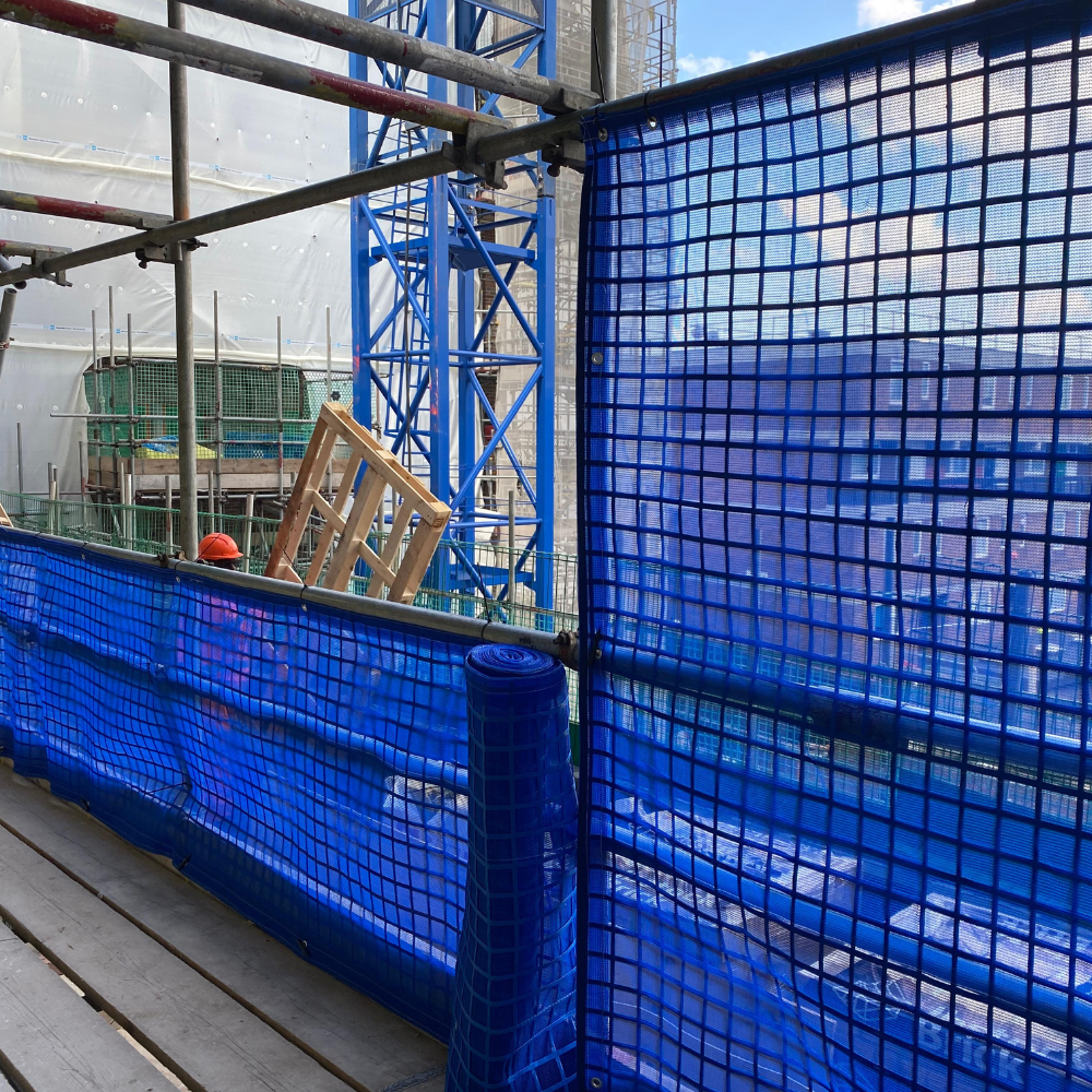 BIGBEN® Superclad® Brick Mesh, Fire Retardant, Blue