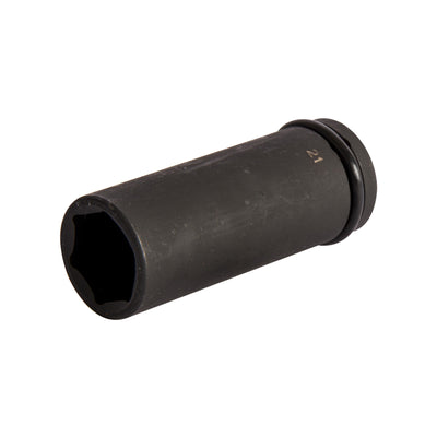 21mm Deep Impact Socket with Retaining Pin - 80mm Long