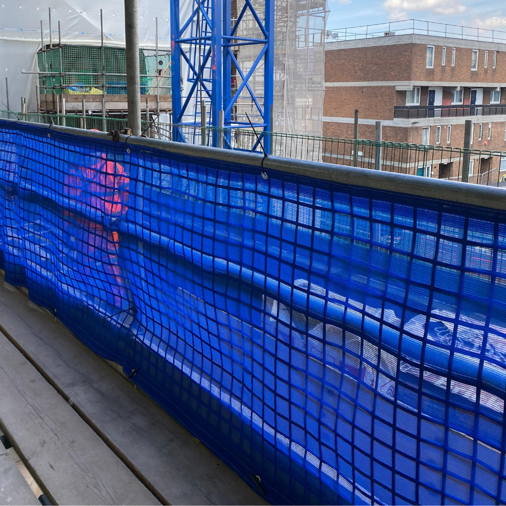 BIGBEN® Superclad® Brick Mesh, Fire Retardant, Blue