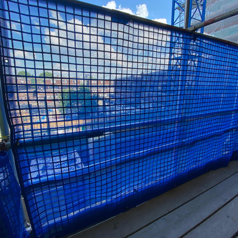 BIGBEN® Superclad® Brick Mesh, Fire Retardant, Blue