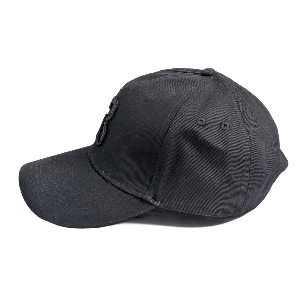 BIGBEN Baseball Cap Black c/w 3D Black B Embroidery