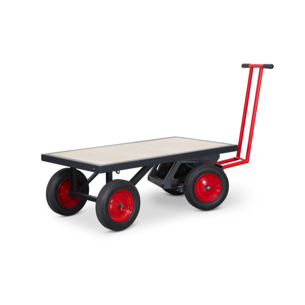 Turntable Truck TT1, Large Flat-bed Platform Mobile Trolley, 1594W x 695D x 1160H, 1000kg SWL