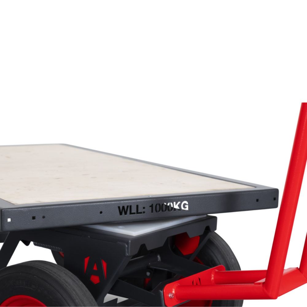 Turntable Truck TT1, Large Flat-bed Platform Mobile Trolley, 1594W x 695D x 1160H, 1000kg SWL