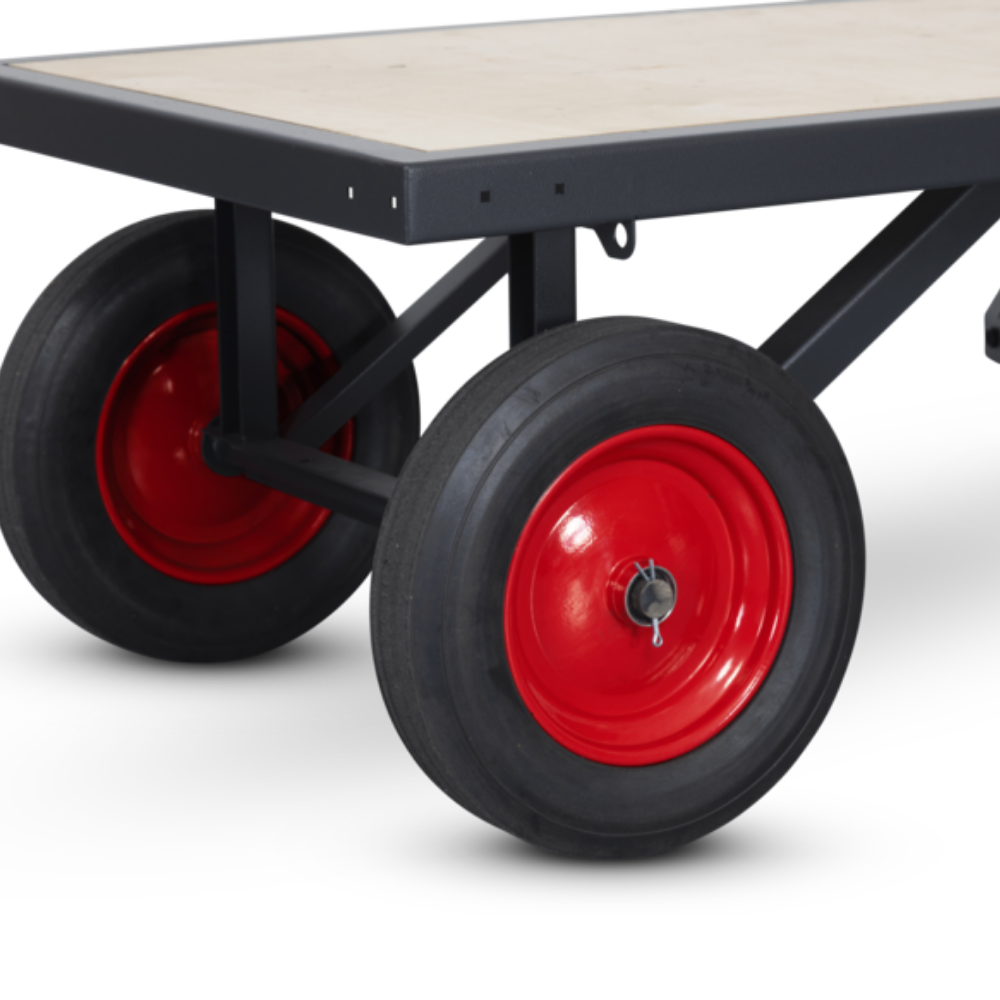 Turntable Truck TT1, Large Flat-bed Platform Mobile Trolley, 1594W x 695D x 1160H, 1000kg SWL
