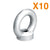 10x EJOT® M10 25mm Zinc Plated Carbon Steel Eye Nuts