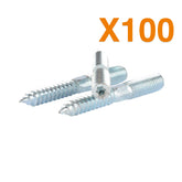 100x Stud Screw M10 x 80mm - Wood