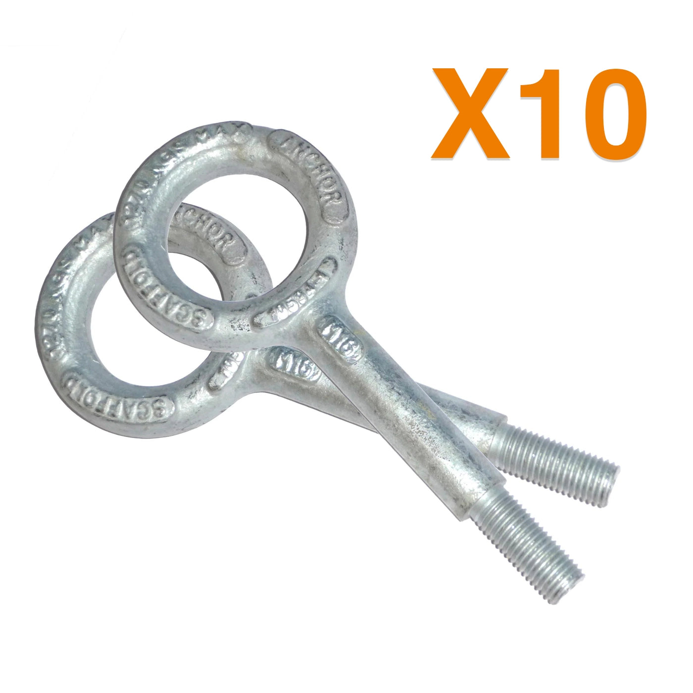 10x M16 Scaffold Ring Bolt
