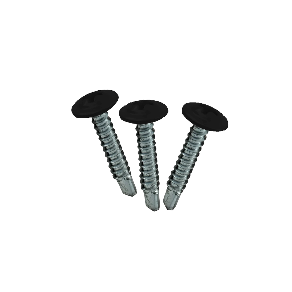 Self Drilling Cross Head Screws 4.2 x 25mm, Coloured Head - Pk 100
