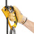 Petzl B17ALA ASCENSION Handled Rope Clamp, Black/Yellow