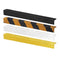 A set of Anti-Slip GRP Stair Nosing in black, white, and yellow colors, showcasing their textured surfaces.