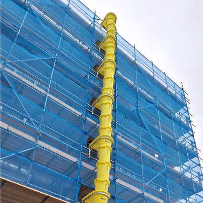 BIGBEN UltraTuff® 20" Rubble Chute Kit - 5 Chutes, 1 Top Hopper, 1 Fixing Frame