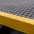 Close-up of durable fibreglass Anti-Slip GRP Stair Nosing showing gritted surface texture