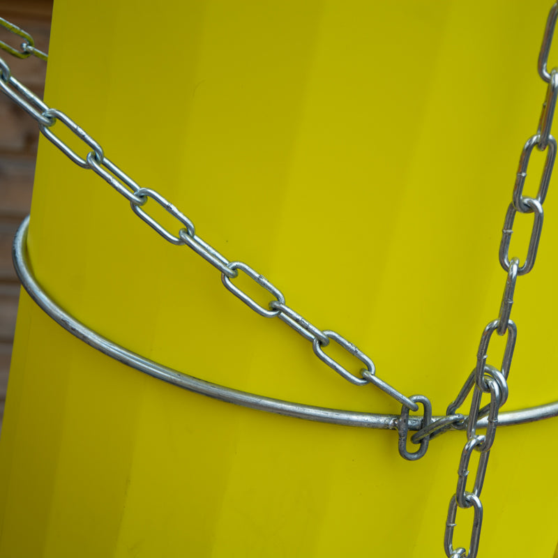 Rubbish Chute Ring & Chain - Provides extra stability for your rubbish ...