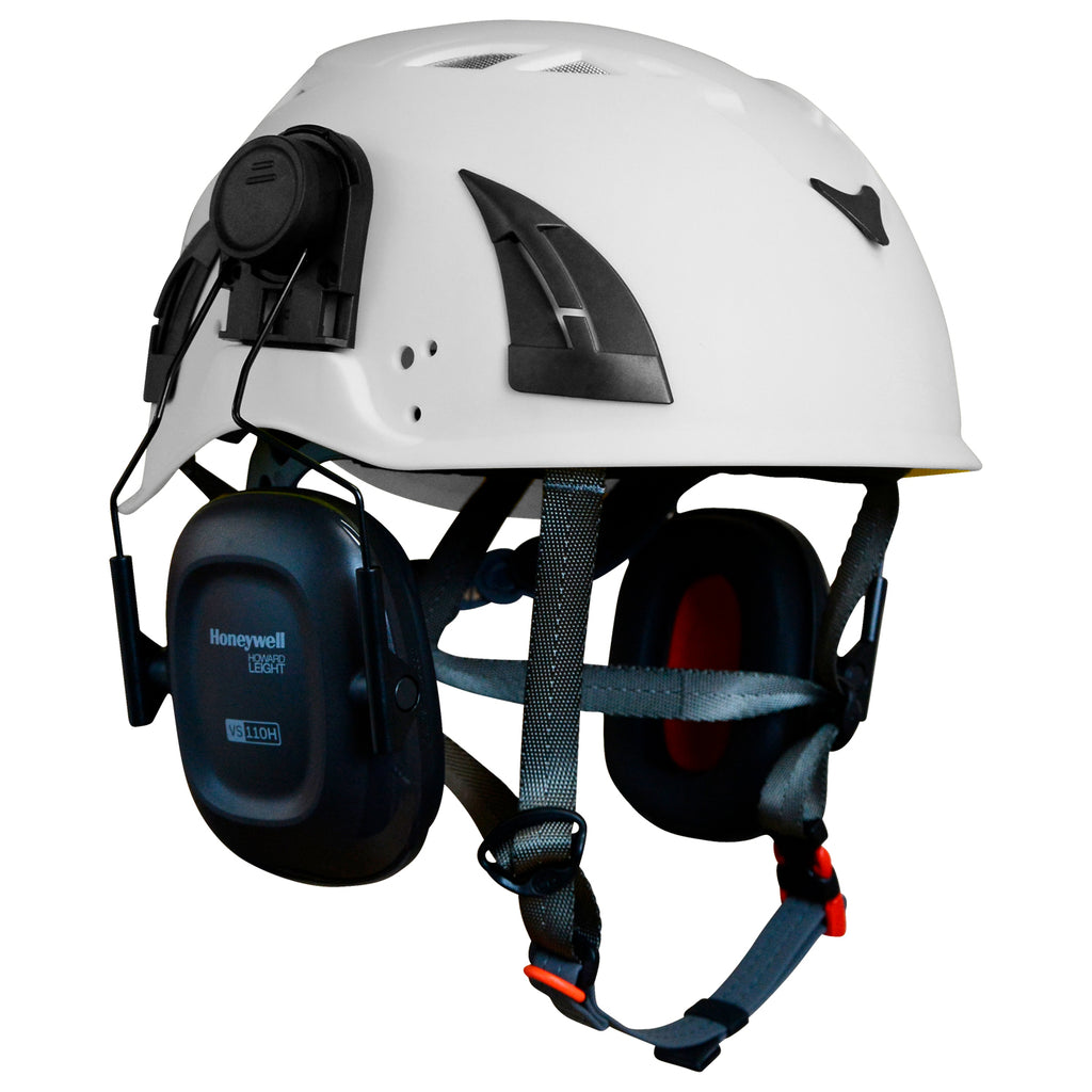 bike helmet with cut out for ear protection Helmet Mounted Ear Defenders SNR 27 with x3 adapters