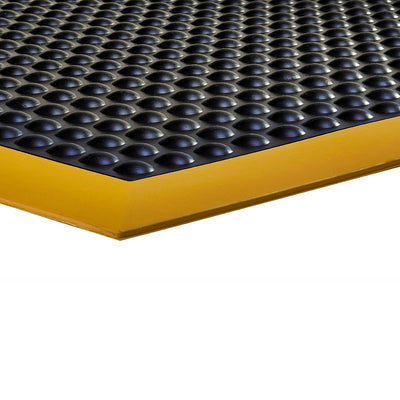 Ergotred Anti-Fatigue Bubble Mat Black/Yellow