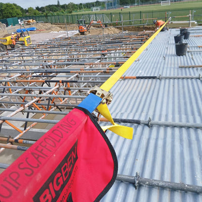 BIGBEN® 20m Horizontal 3 Man Temporary Webbing Lifeline