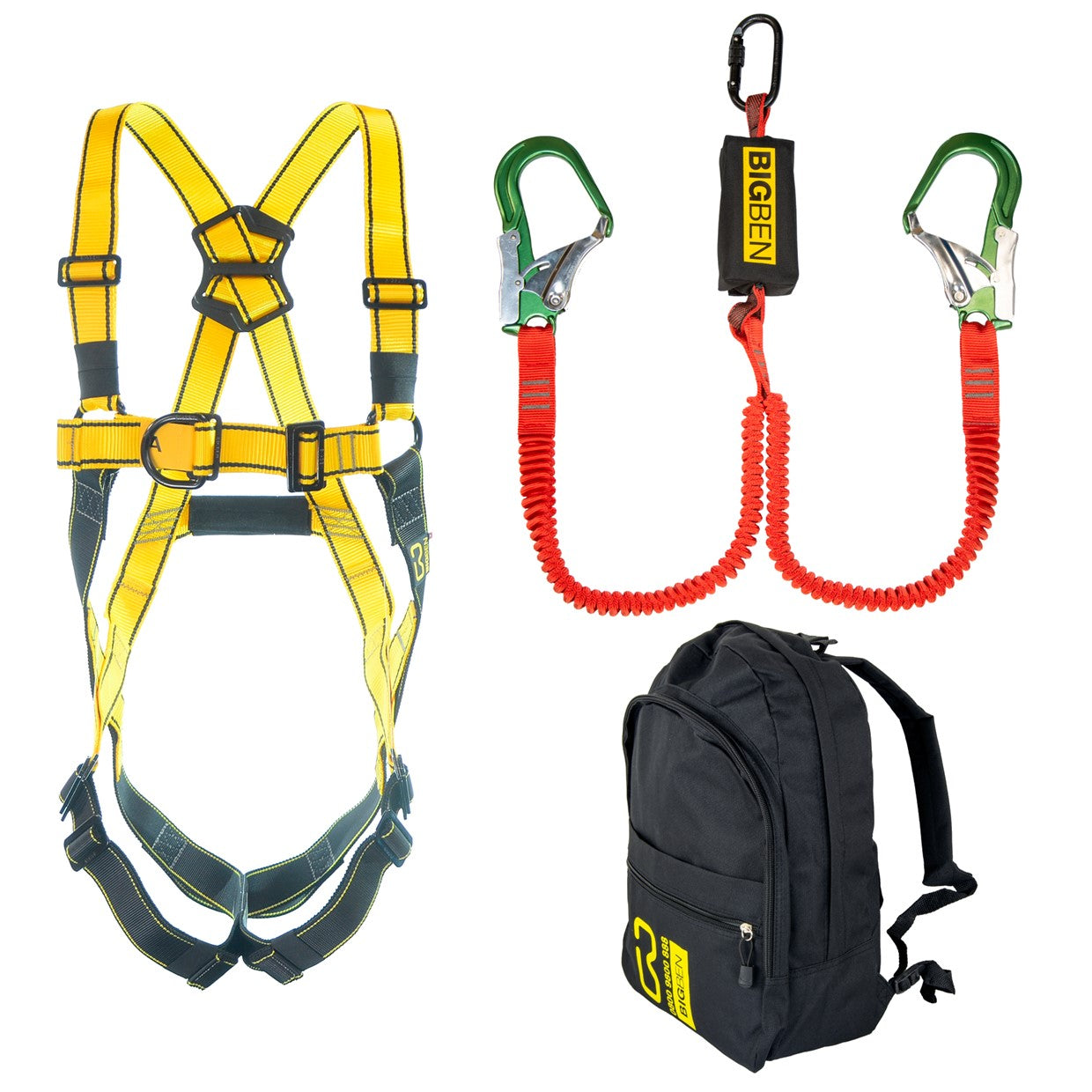 BIGBEN® BIGGUY Backpack Harness Kit with Twin Elasticated Lanyard with