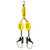 BIGBEN® Twin Retractable Lanyard with Fast Grip Steel Scaffold Hooks