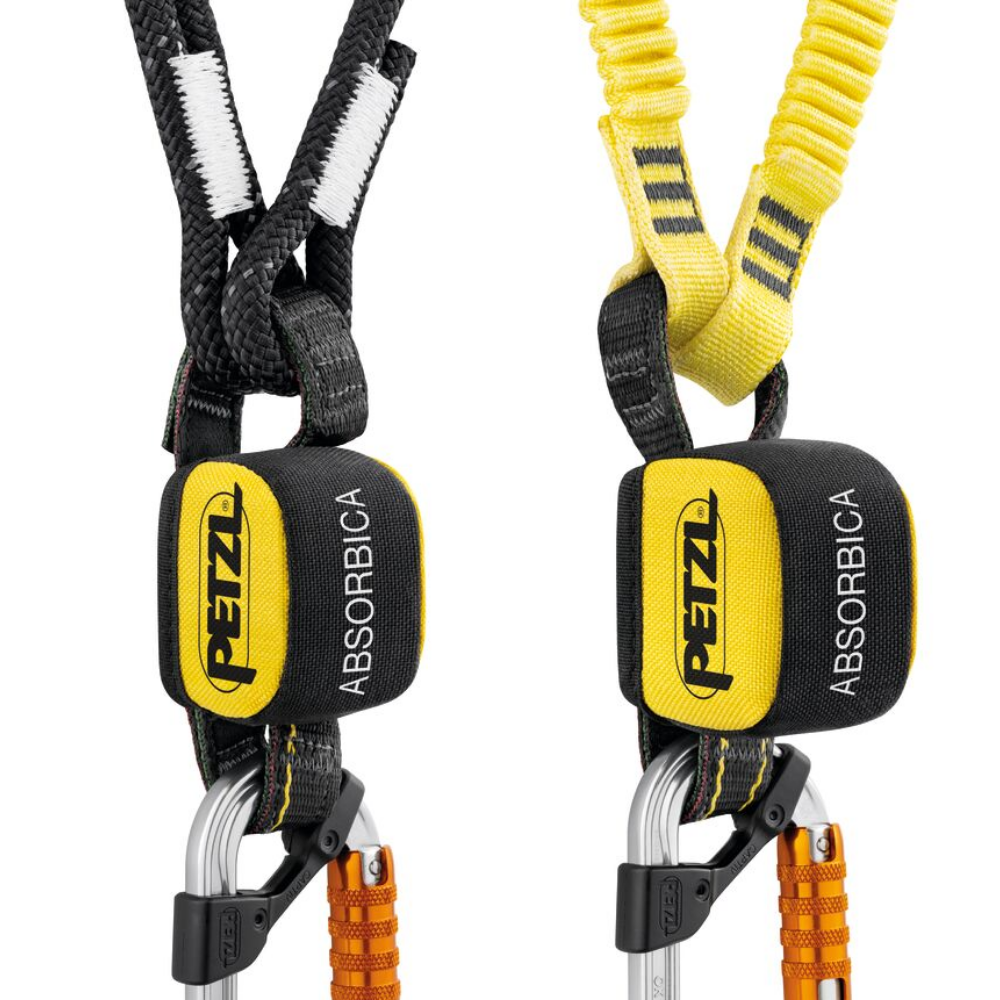 Petzl ABSORBICA®-Y MGO Fall Arrest Twin Lanyard - Rope or Flex
