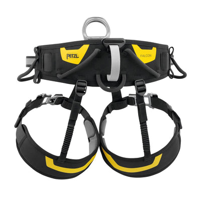 Petzl C038DA FALCON® Seat Harness, Black/Yellow