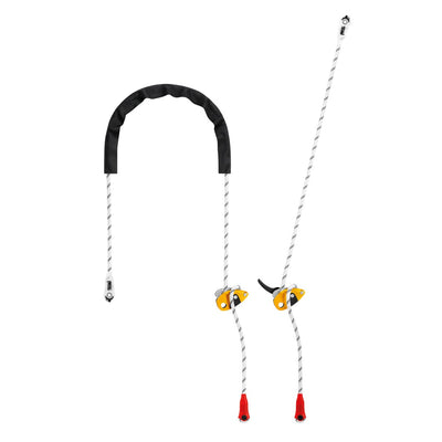 Petzl L052AA GRILLON Adjustable Lanyard for Work Positioning, White/Yellow