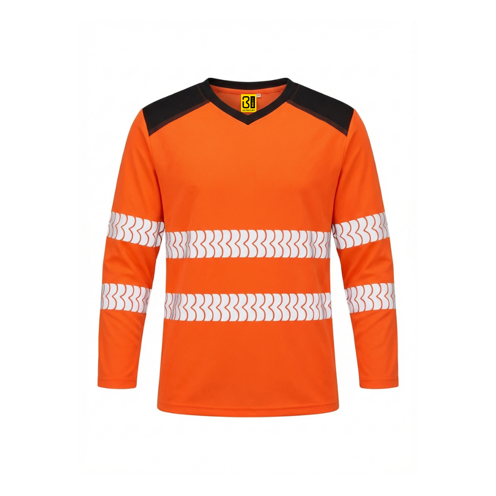 Orange BIGBEN® ULTRATUFF® Hi-Vis Long Sleeve T-Shirt
