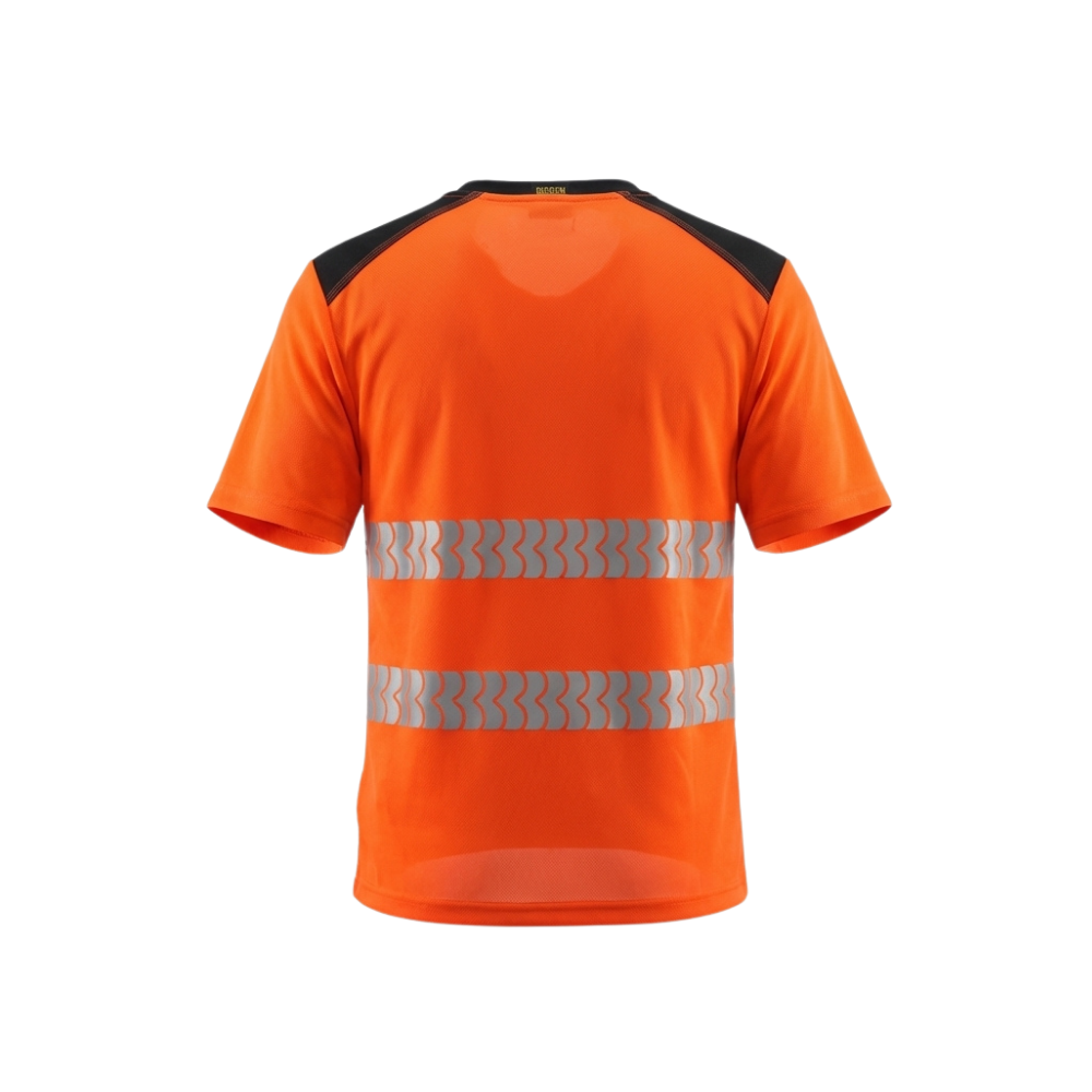 Orange BIGBEN® ULTRATUFF® Hi-Vis Short Sleeve T-Shirt from the back