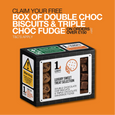 Leach’s Deluxe Biscuit & Fudge Duo – Double Chocolate Biscuits & Triple Chocolate Fudge