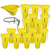 BIGBEN UltraTuff® 20" Rubble Chute Kit - 15 Chutes, 1 Top Hopper, 1 Fixing Frame