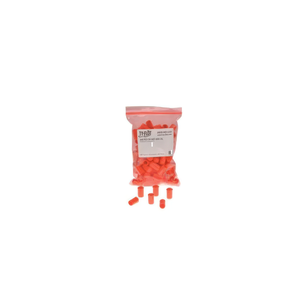 FME Orange Flanged Pipe Caps (VCF Series) - Pack of 100