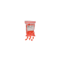FME Orange Flanged Pipe Caps (VCF Series) - Pack of 100