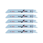 Bosch Reciprocating Saw Blades Metal Cutting S922EF 150mm 18Tpi (Pk 5)