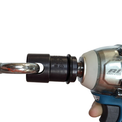 Blue Spot 21mm Impact Socket - 1/2'' Drive Scaffold Socket With Ring & Pin, 6-Point Metric