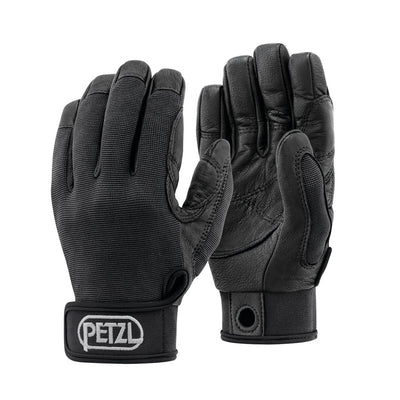 Petzl K52 CORDEX Lightweight Belay/Rappel Gloves, Black