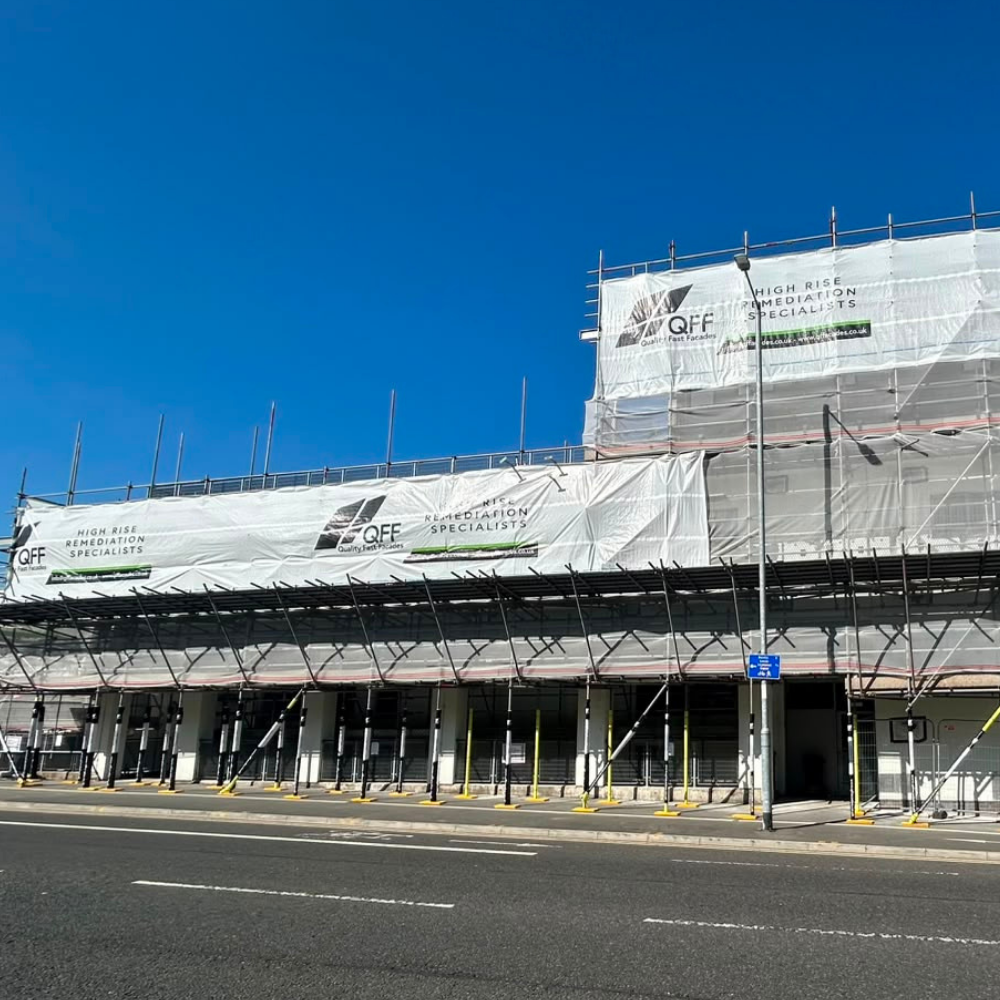 Scaffold Tube Banner Sleeve (2m) Print Your Company Name