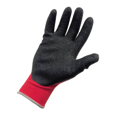 BIGBEN UltraGrip Dexterity Latex Coated Gloves, Red