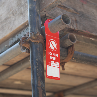 SUPASCAFF Inspection Tag with Integral Holder Hole - Kit Including 10